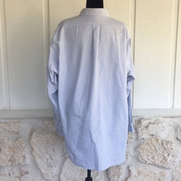 DONATED!Blue stripe Ralph Lauren men’s dress shirt - Picture 3 of 6